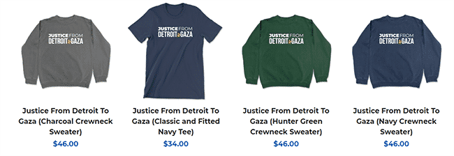 Congresswoman Rashida Tlaib Hawking 'Gaza' T-Shirts - Israellycool