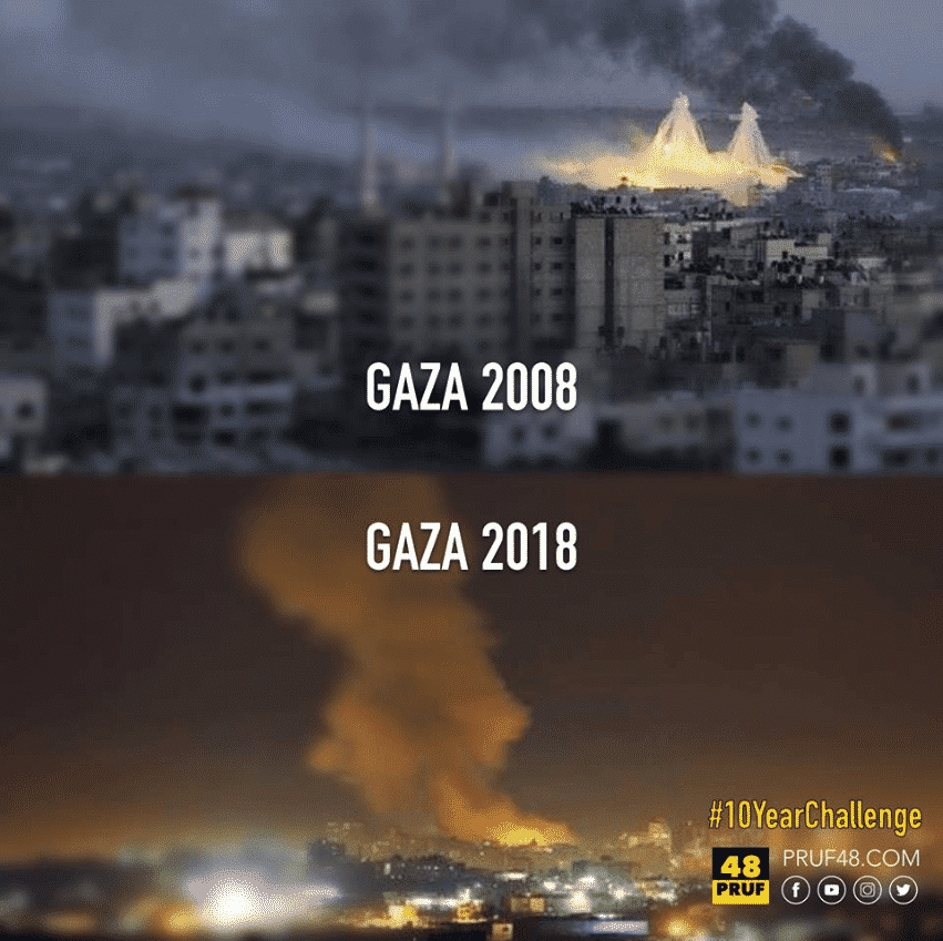 Palestinians Co-Opt the Ten Year Challenge - Israellycool